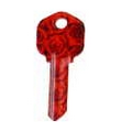 Round Rose Flower Key Blank